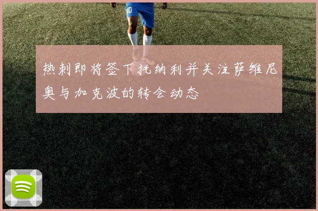 热刺即将签下托纳利并关注萨维尼奥与加克波的转会动态
